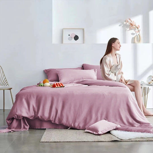 4Pcs Pink Sleep Bed Cover