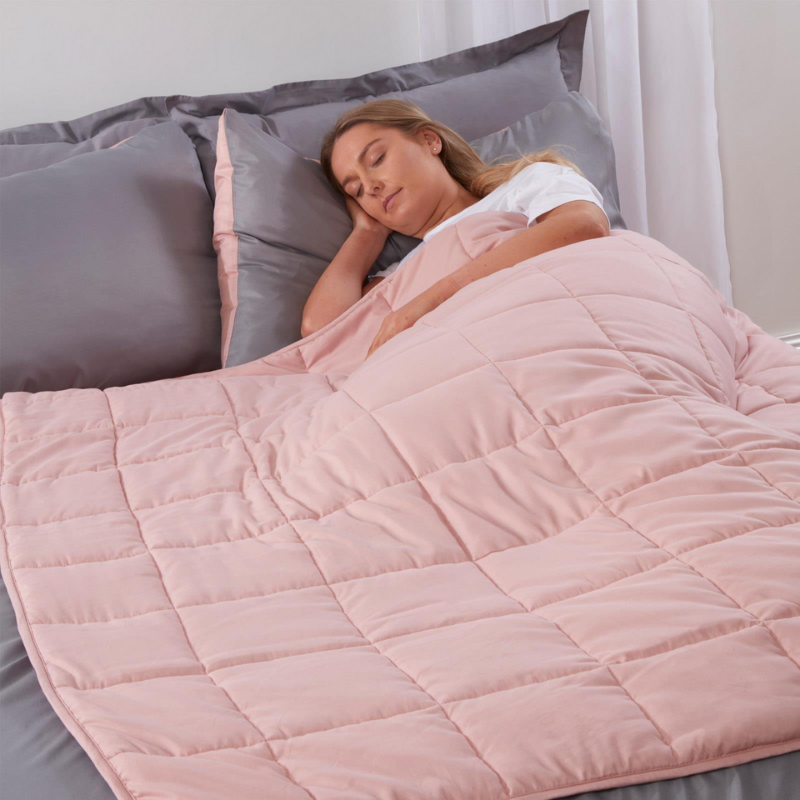 Pink Quilt Weighted Blanket