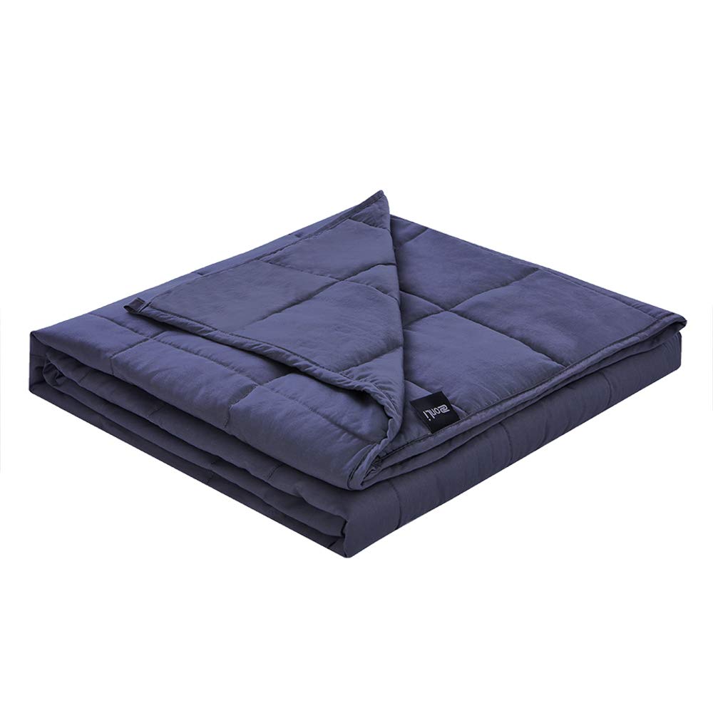 Navy Quilt Weighted Blanket